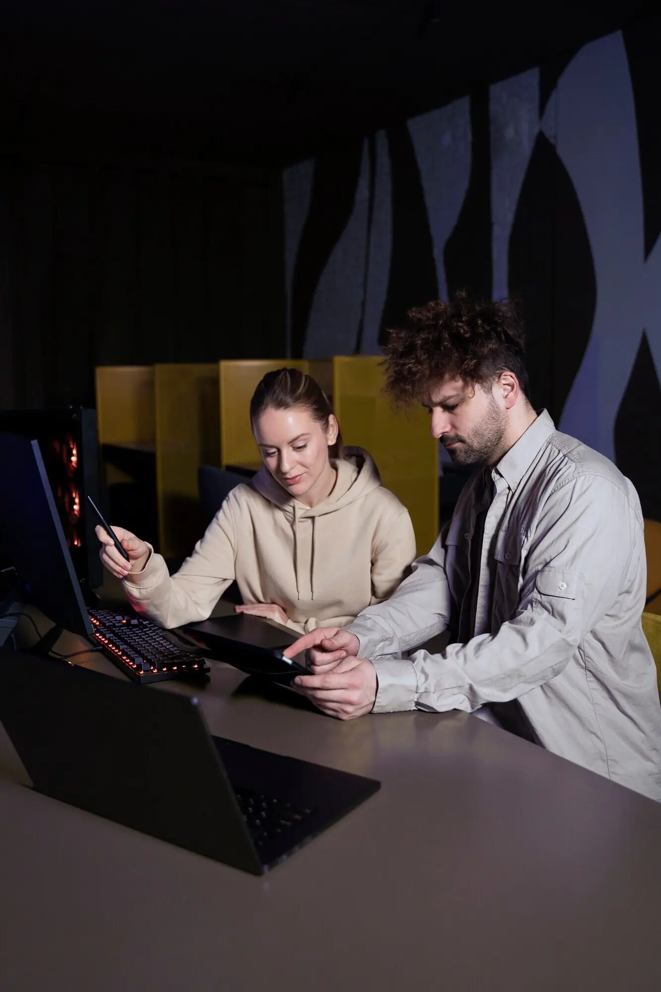 Команда, занимающаяся анимационным проектом.